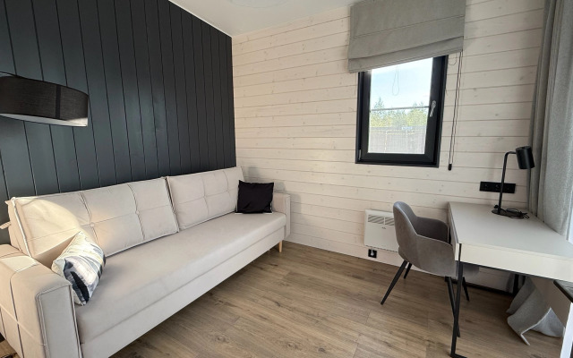 Частный дом Большой Панорамный у реки с сауной и камином