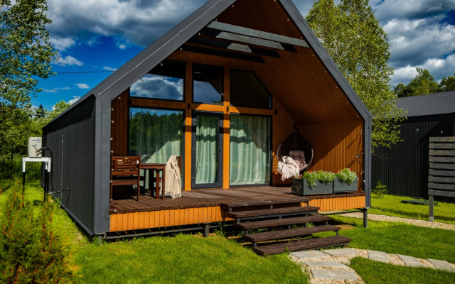 Частный Дом Барнхаус №4 с инфракрасной сауной и горячим Чаном на 6 человек