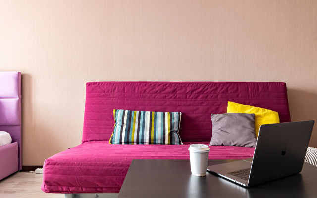 Апартаменты для 6 гостей ЖК «Большой» Smart TV, балкон с видом, духовка