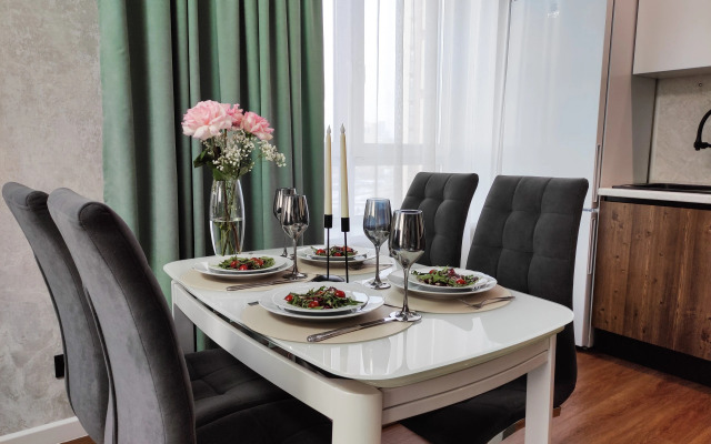 Апартаменты Двухкомнатная студия с красивым видом на город