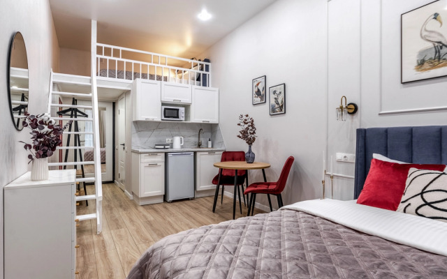 Апартаменты Четырёхместная Студия Новая Стильная на Жуковского 7