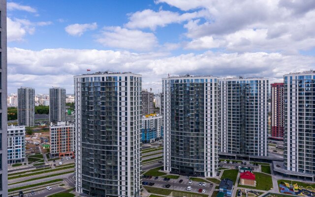 Квартира Студия с дизайнерские ремонтом и панорамным видом