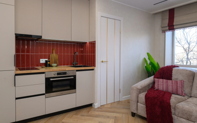 Квартира с биокамином Bишневый aтлаc