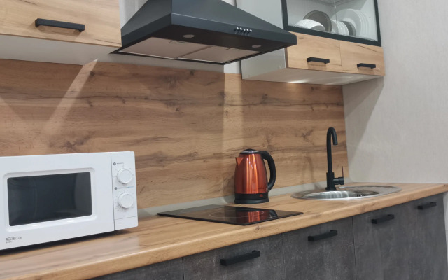 Квартира Студия Уютная в Оранжевом Тоне