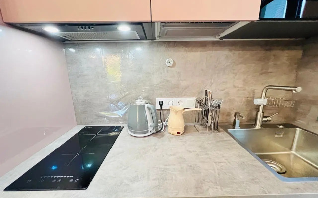 Stilnaya studiya s balkonom na dvoikh Apartments