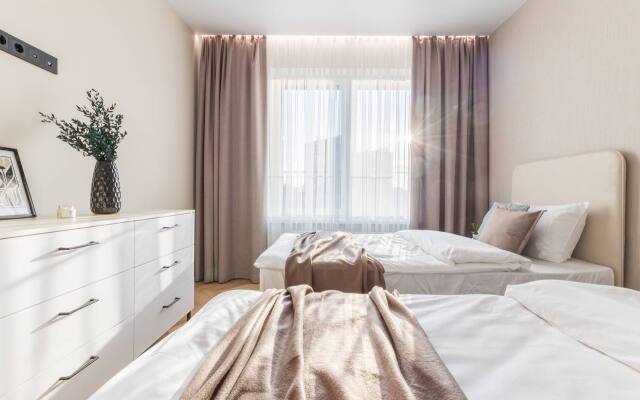 Апартаменты Happy Nova Стильная Трехкомнатная Квартира Рядом с Центром