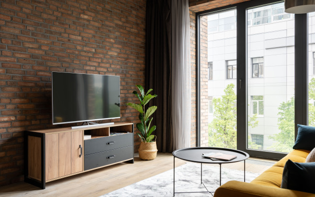 S panoramnymi oknami na Vasilyevskom ostrove Apartments