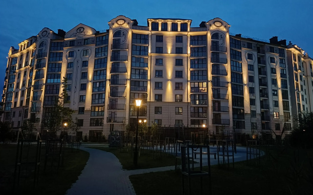 S vidom na ozero Flat