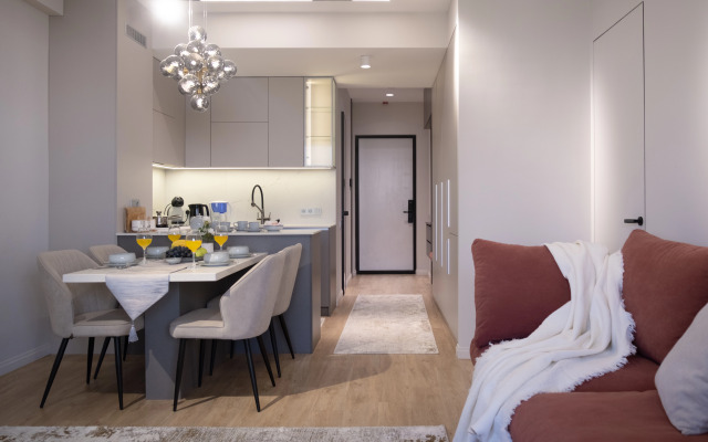 Апартаменты Стильные с шикарным видом на город