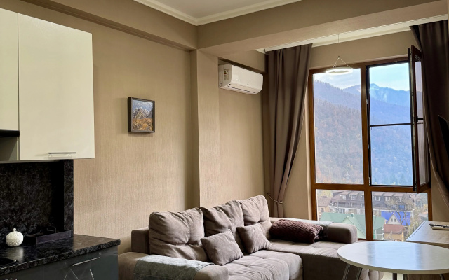 Apartamenty v serdce poselka Krasnaa polana s sikarnym vidom na gory