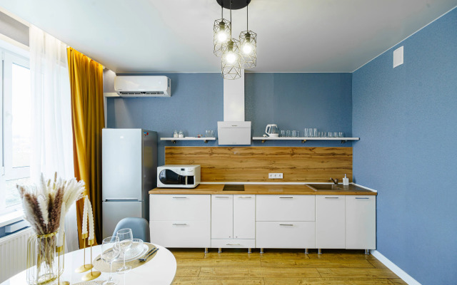 Vidovaya S Panoramnymi Oknami Na Naberezhnoy Reki Flat