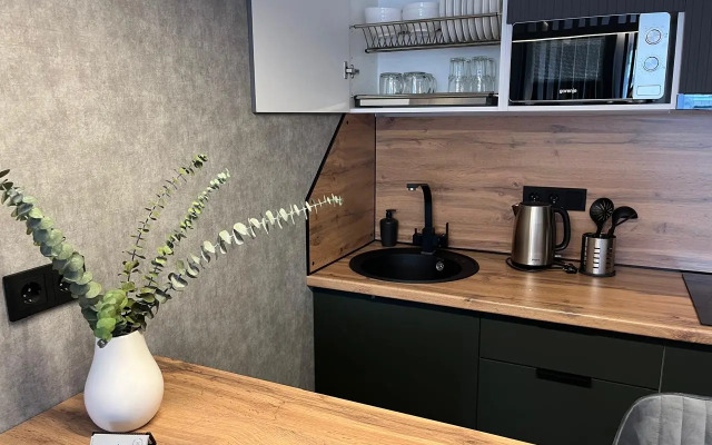 s proektorom v komplekse s sezonnym bassejnom Apartments