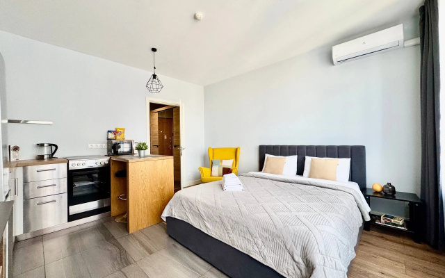 Апартаменты Lalapart Cozy loft на 18 этаже в ЖК Савеловский Сити