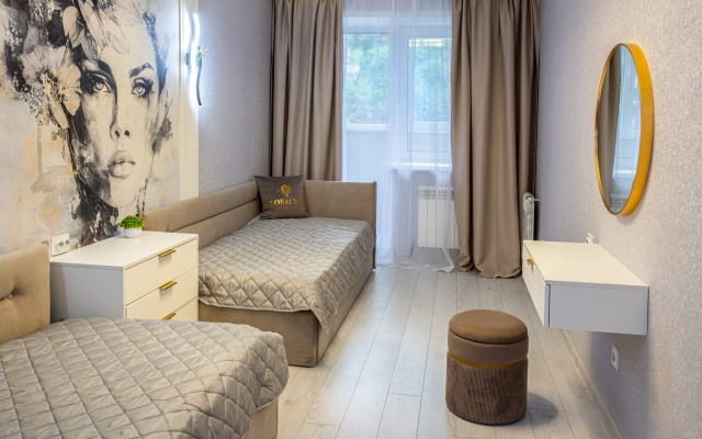 Apartamenty GLOBALSTAY 2-h Komnatnaa kvartira s Saunoj na Nabereznoj Dnepra
