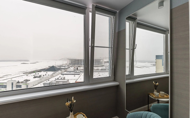 Апартаменты с Панорамным Видом на Волгу на Волжской набережной 26 Сова-Дом