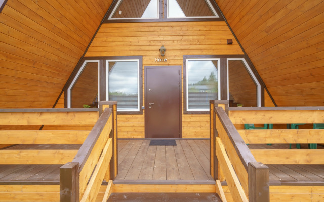 Частный дом Семейный афрейм с баней и бассейном у реки