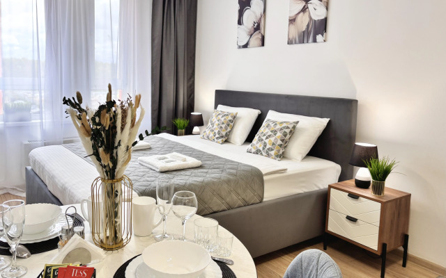 Квартира Комфортная Новая Студия с Мягкой Кроватью