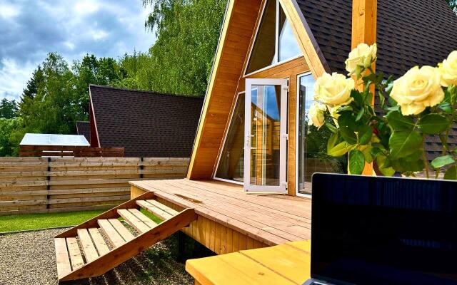 Глэмпинг Домики A-frame С Чаном или Купелью-Фурако