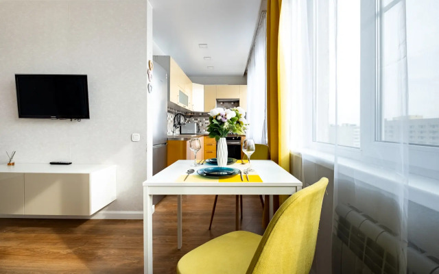 Dlya 4 gostey u metro Kupchino s konditsionerom Apartments