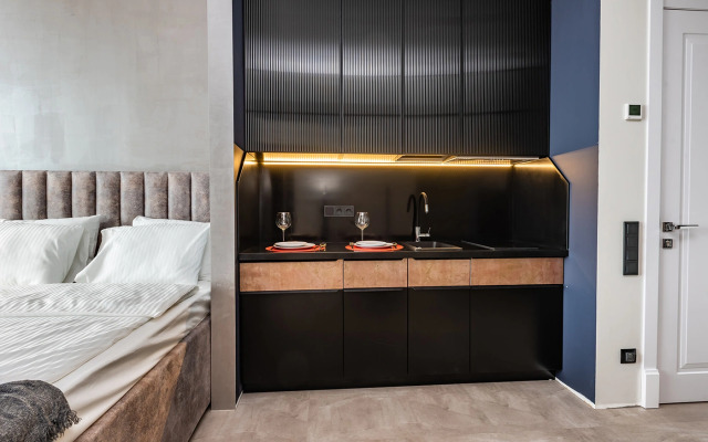 Апартаменты Neva Towers c ванной у окна