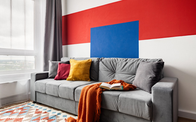 Квартира Гуашь Художника с видом на город