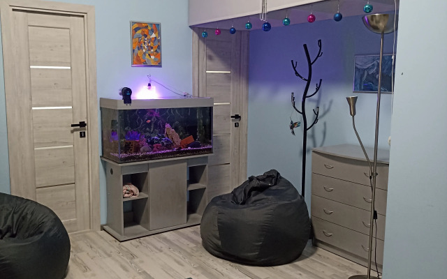 Апартаменты Атмосферные апартаменты с аквариумом и светодизайном в Центре