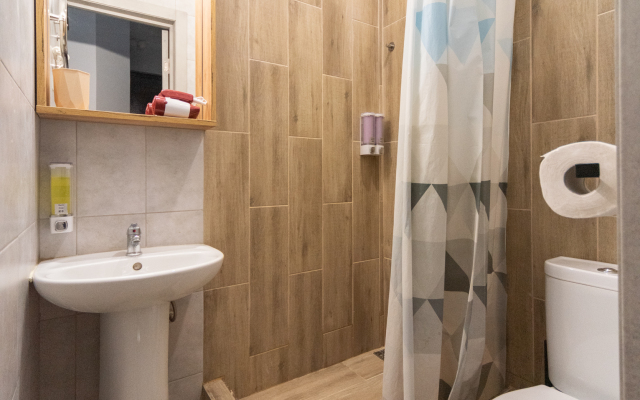 The apartment is a spacious loft. Contactless check-in 24/7