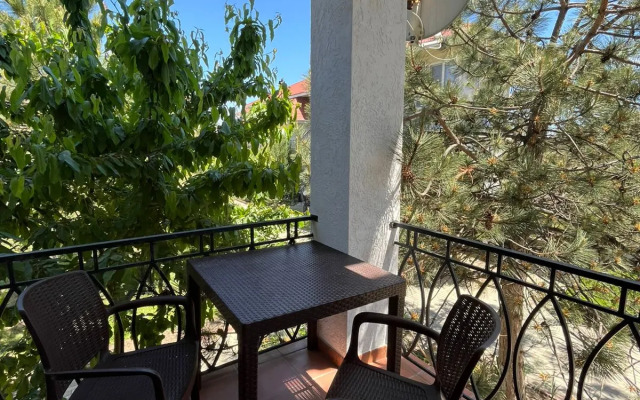 Апартаменты №2 Стандарт, 1 линия, боковой вид на море (4чел)