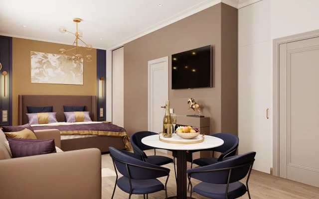 Апартаменты "САВАННА" в стиле Современная классика в центре города