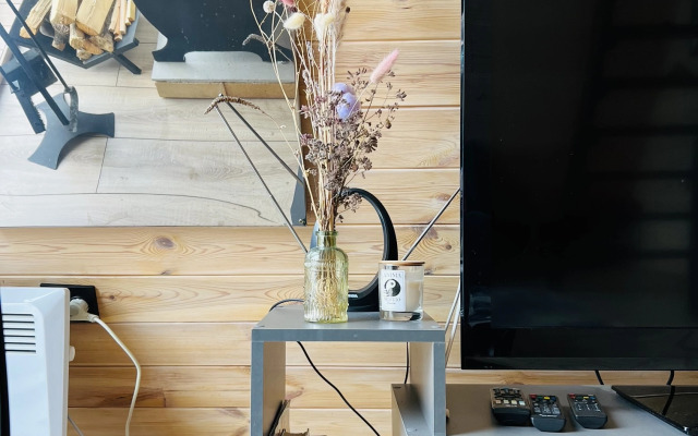 Шале А-фрейм с видом на горы и лес