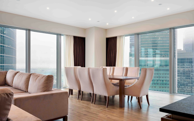 Moskva Siti Global uglovoy vid 54 etazh 3 komnaty Apartments