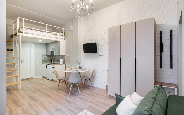 Квартира Комфортная Студия с Дизайнерским Ремонтом