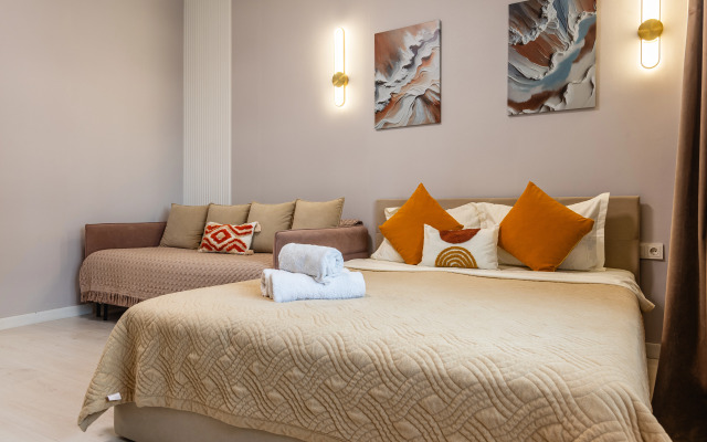 Апартаменты Студия Ferrero Rocher в центре рядом c ТРЦ (274)