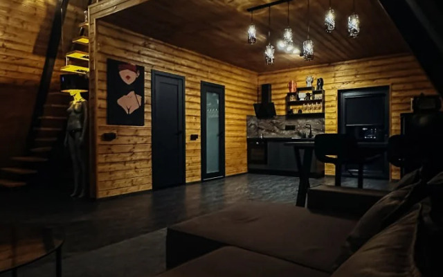 Частный дом A-frame Ванхейм с сибирским чаном