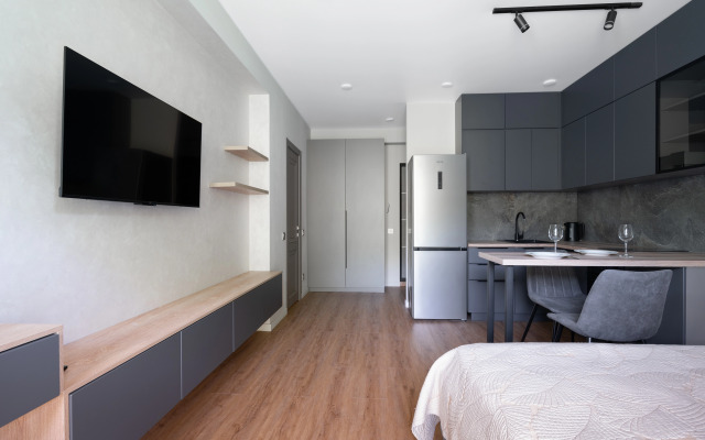 Апартаменты 15 Студия с бассейном и видом на горы