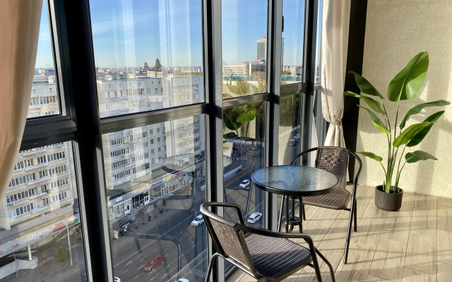 Квартира Студия в центре Казани с панорамными окнами