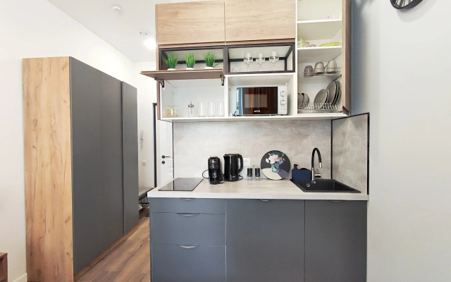 Dizaynerskaya Studiya S Dvuspalnoy Krovatyyu Flat