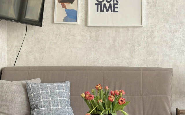 Квартира Современная студия в пяти минутах от Аквапарка Лето Лето