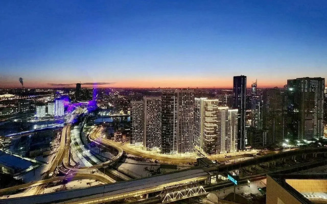 Sky City Moscow Luchshiy Zakatniy Vid na 43etaghe v Moskva City Apartments