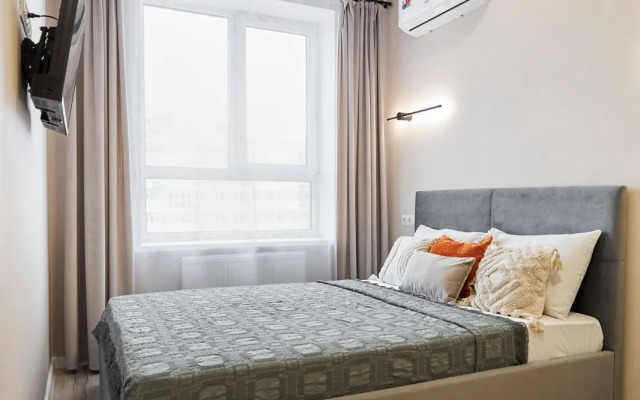 Квартира в ЖК Новый Горизонт для 6 гостей с балконом