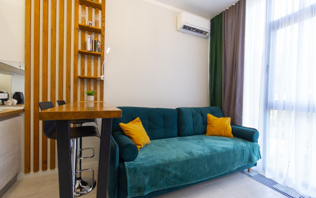 Studiya v elitnom ZHK Metropol' ot LetoApart Apartments
