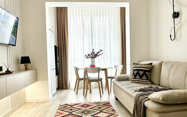 Апартаменты 158/4 Комфорт сити с двуспальной кроватью, диваном и красивым видом