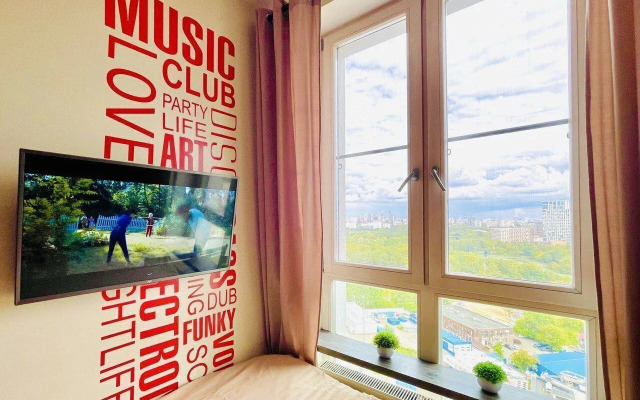 Квартира Красивaя cтудия с видом на Mоcкву