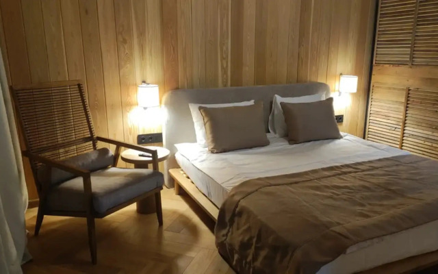 Коттедж Экоранчо Лодж-студия с панорамной ванной и сауной