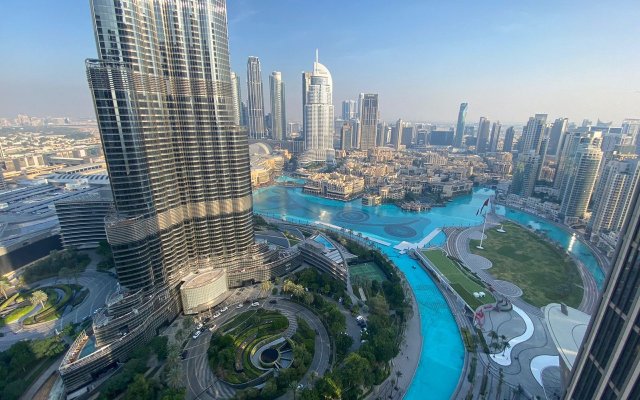 Апартаменты Deluxe 2BR with Burj Khalifa and Fountain View