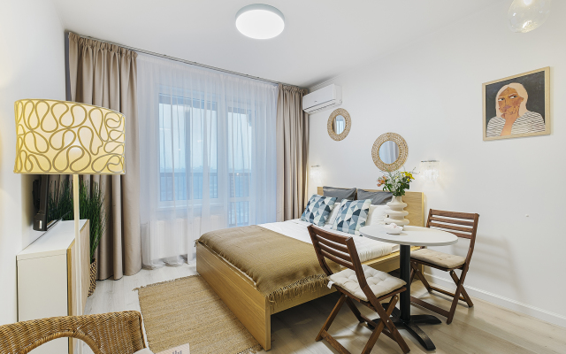 Апартаменты F-Apart с видом на башню Лахта центр