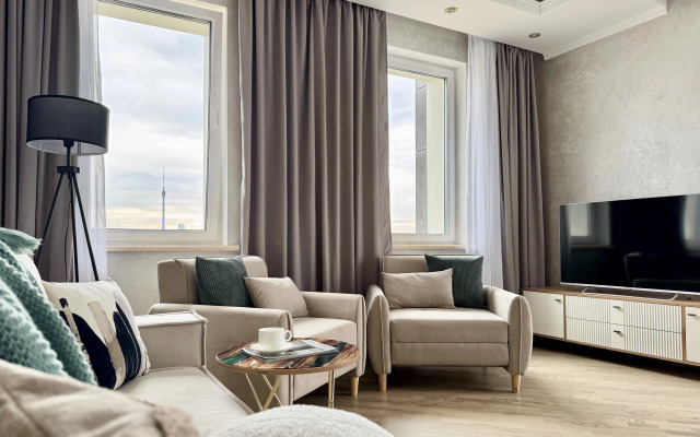 Апартаменты новые с видом на ВДНХ