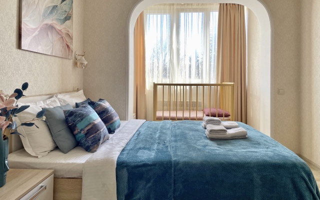 Квартира Шикарная в Центре Города с Двумя Спальнями