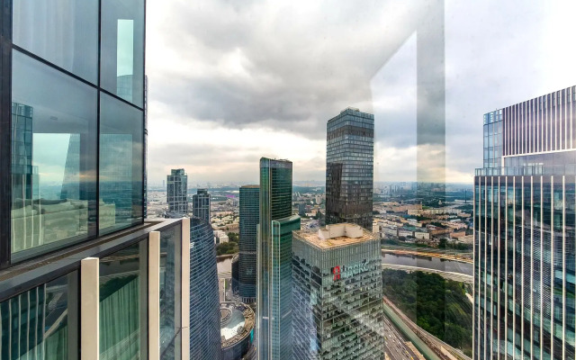 Апартаменты Москва Сити трех комнатные угловой вид