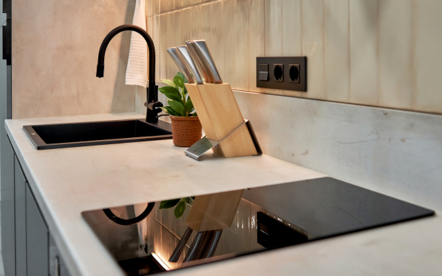 Квартира Aparts Pro Дизайнерская видовая студия у Волги в ЖК Галактика на 20 этаже